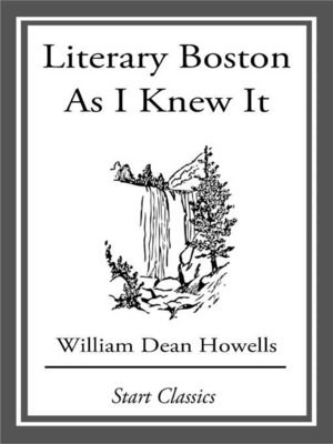 cover image of Literary Boston As I Knew It